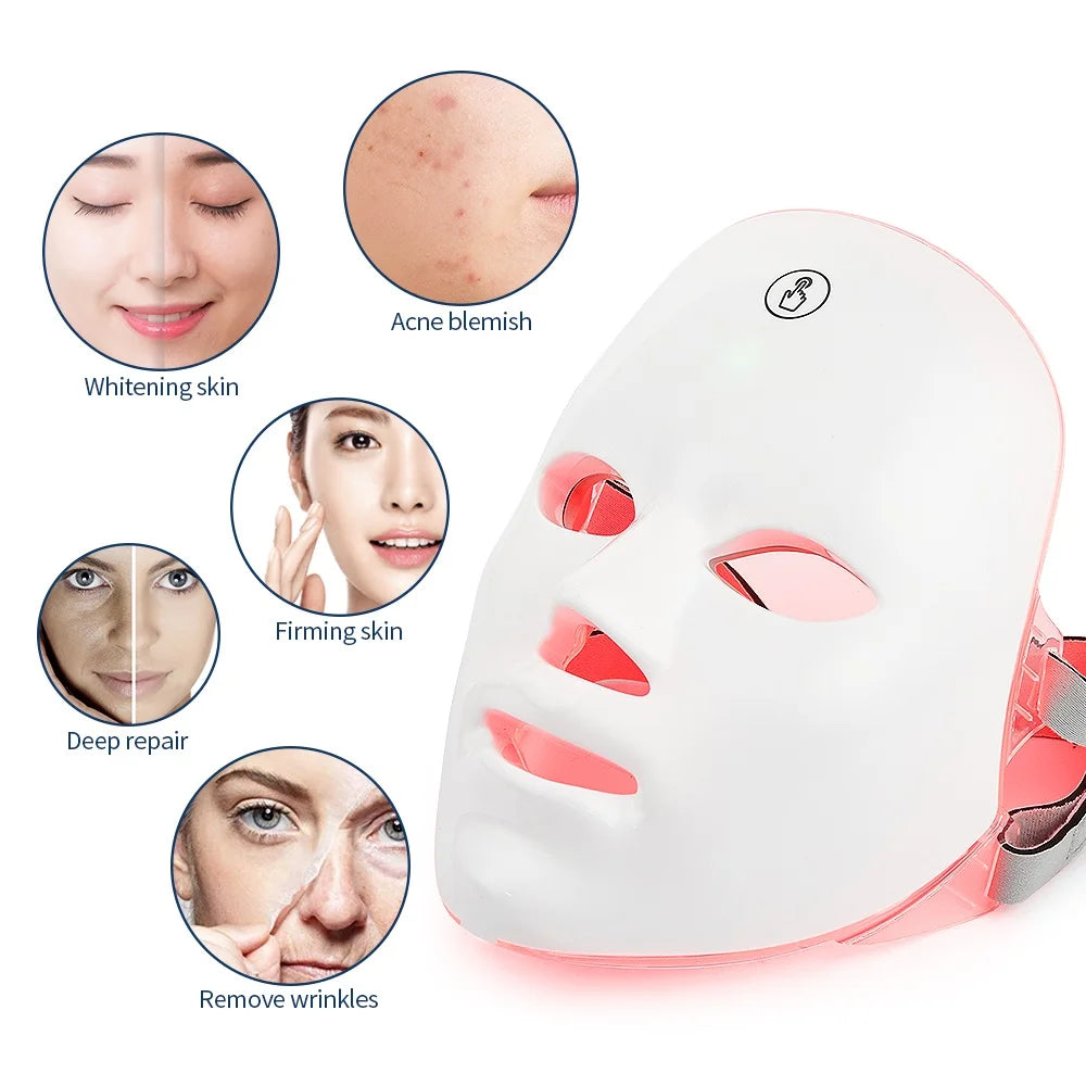 Wireless 7 Colors LED Face Beauty Machine