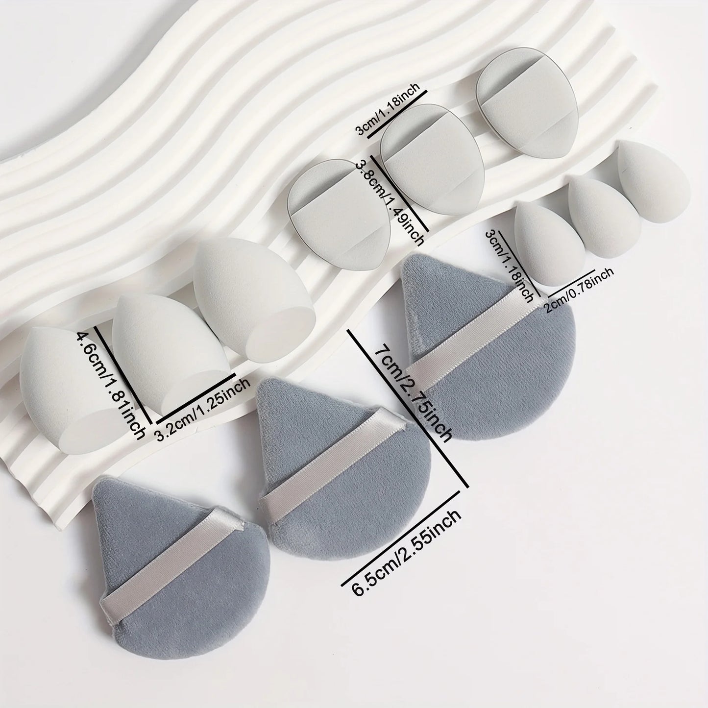 12-Piece All-Purpose Makeup Sponge Set.