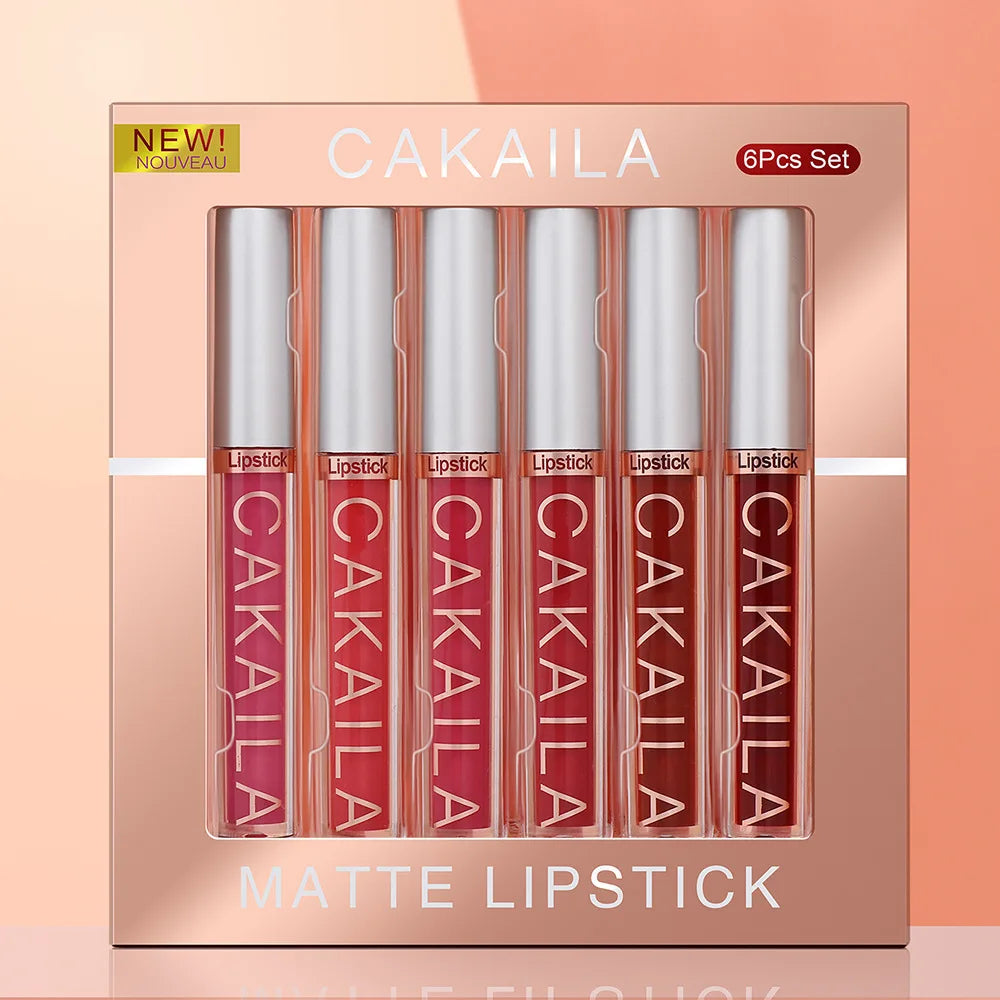 CAKAILA 6-Color Lip Gloss Lipstick Set