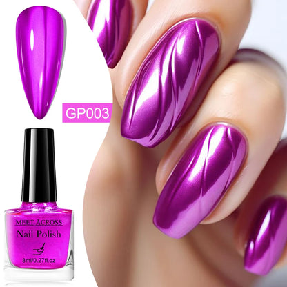 8ml Metallic Nail Polish Mirror Effect