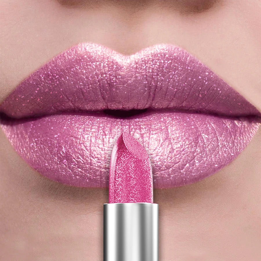 21 Colors Bold & Intense Glitter Shiny Metallic Lipstick