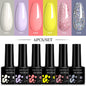 LILYCUTE 6Pcs/Set 7ML Gel DIY Nail Polish