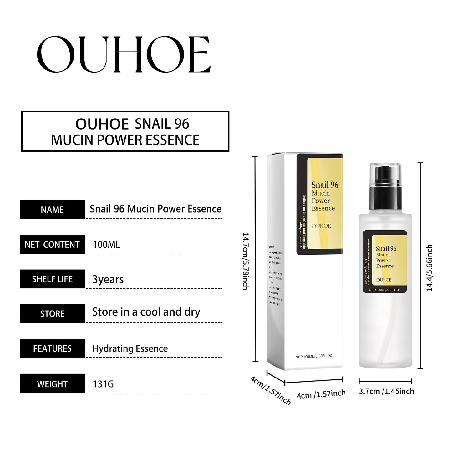 Snail 96 Mucin Power Essence Hydrating Booster