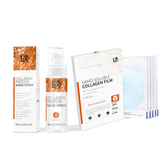 Collagen Protein Film Mask + Serum Spray Set – Hydration, Smoothness & Radiance Duo