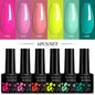 LILYCUTE 6Pcs/Set 7ML Gel DIY Nail Polish