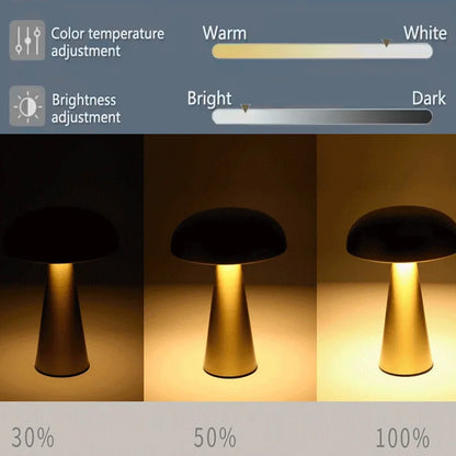 LED Table Lamp Retro Mushroom  Touch Sensor