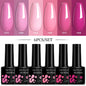 LILYCUTE 6Pcs/Set 7ML Gel DIY Nail Polish