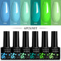 LILYCUTE 6Pcs/Set 7ML Gel DIY Nail Polish