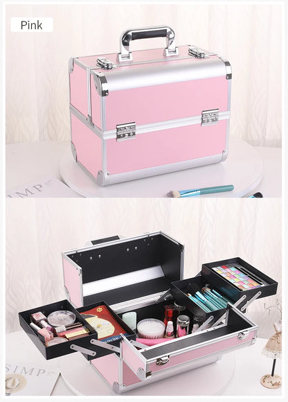 Makeup Train Case Aluminum Alloy