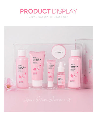 Laikou 6pcs/set Sakura Skin Care Set