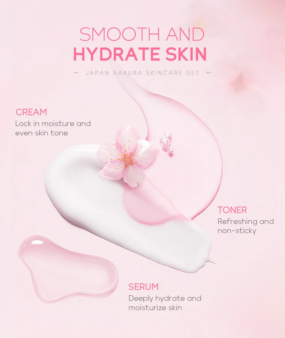 Laikou 6pcs/set Sakura Skin Care Set