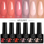 LILYCUTE 6Pcs/Set 7ML Gel DIY Nail Polish