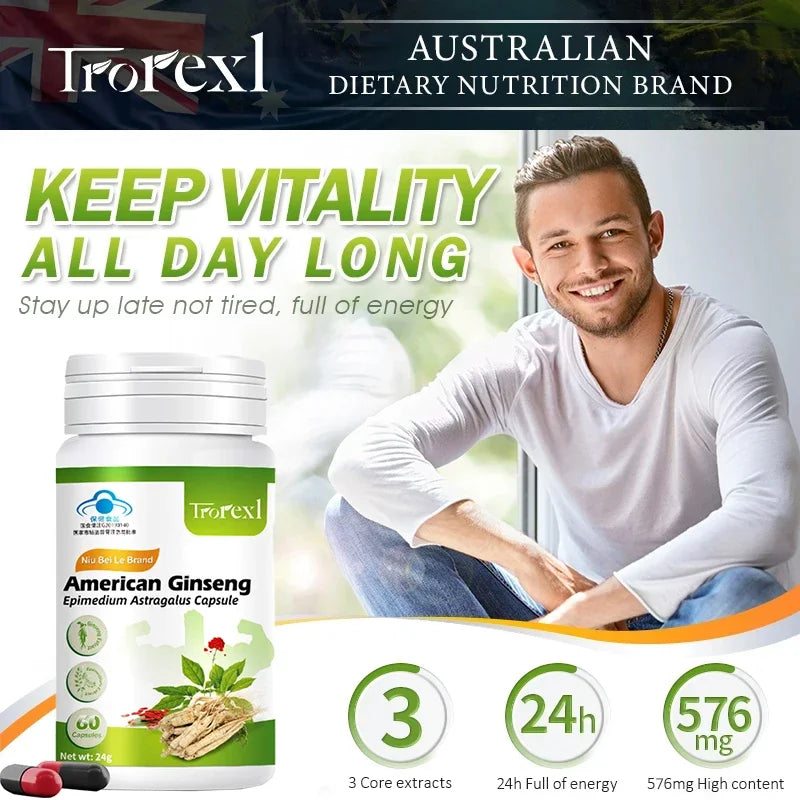 Health Supplement With Astragalus Epimedium Ginseng Extract