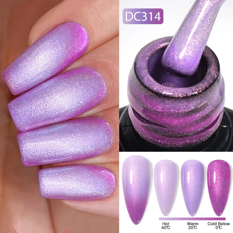 Changing AurorasThermal Rubber Base Gel Nail Polish
