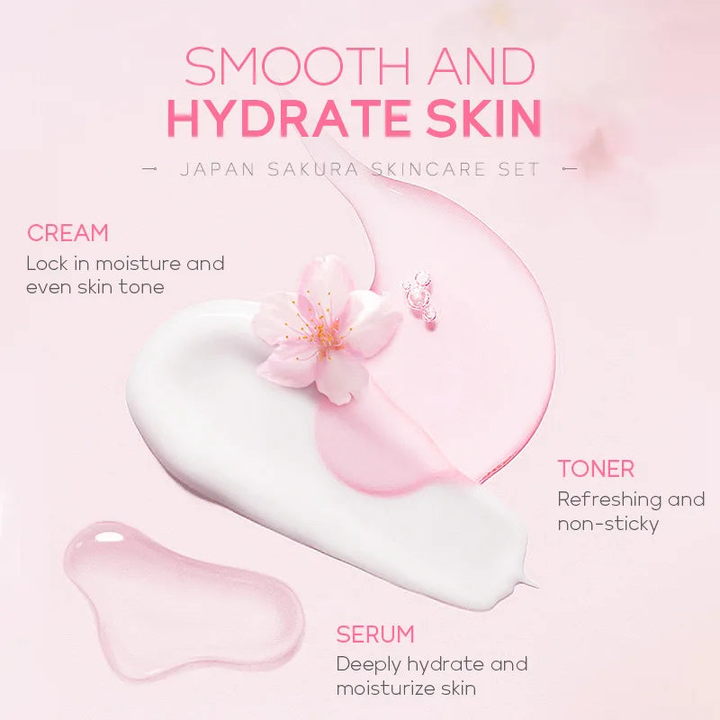 Laikou 6pcs/set Sakura Skin Care Set