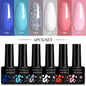 LILYCUTE 6Pcs/Set 7ML Gel DIY Nail Polish
