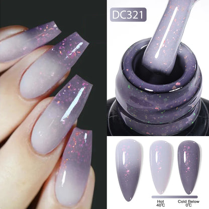 Changing AurorasThermal Rubber Base Gel Nail Polish