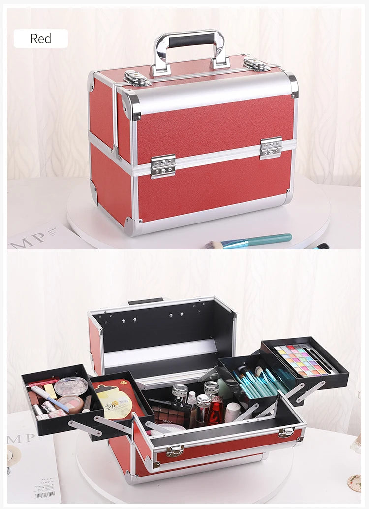 Makeup Train Case Aluminum Alloy