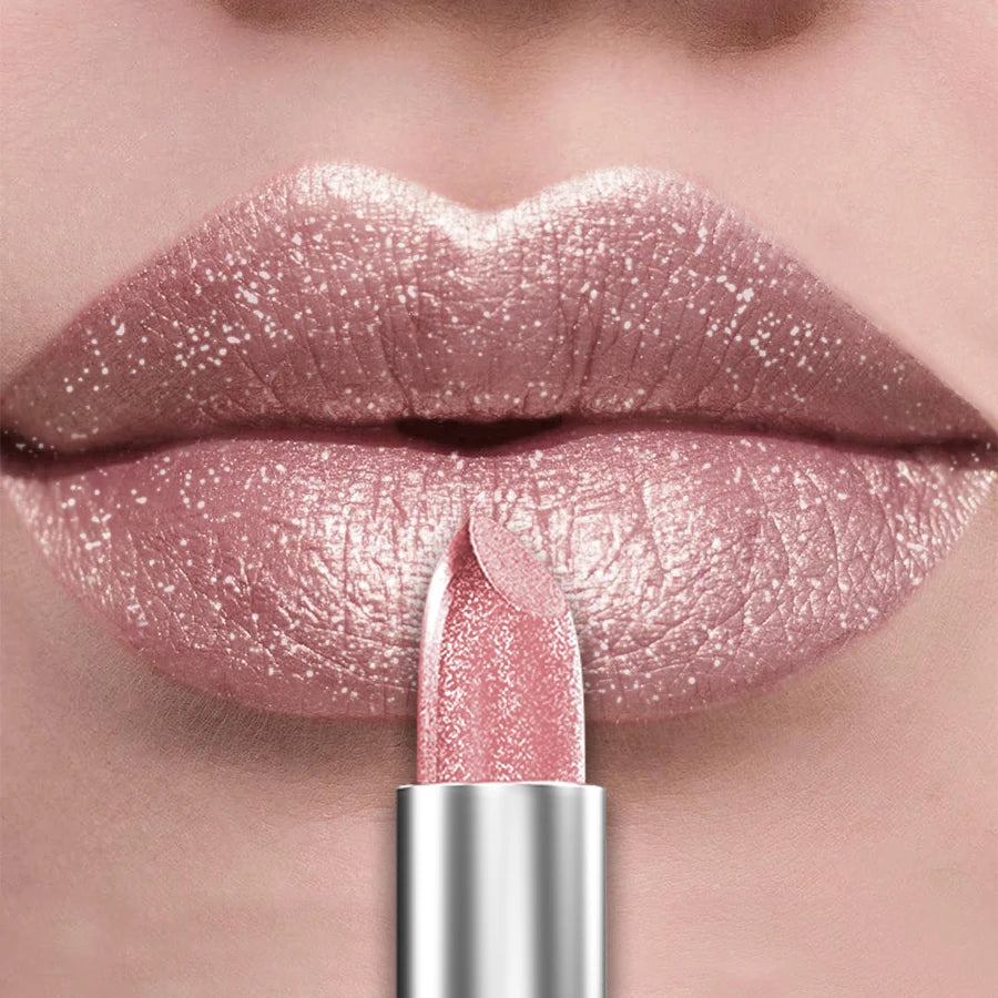 21 Colors Bold & Intense Glitter Shiny Metallic Lipstick