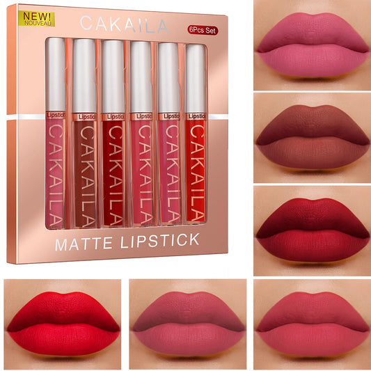 CAKAILA 6-Color Lip Gloss Lipstick Set