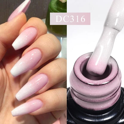 Changing AurorasThermal Rubber Base Gel Nail Polish