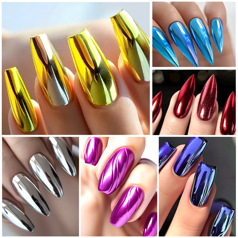 8ml Metallic Nail Polish Mirror Effect