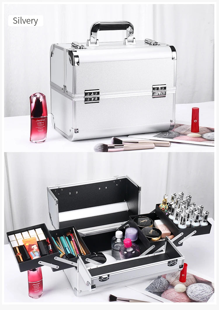Makeup Train Case Aluminum Alloy