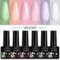 LILYCUTE 6Pcs/Set 7ML Gel DIY Nail Polish
