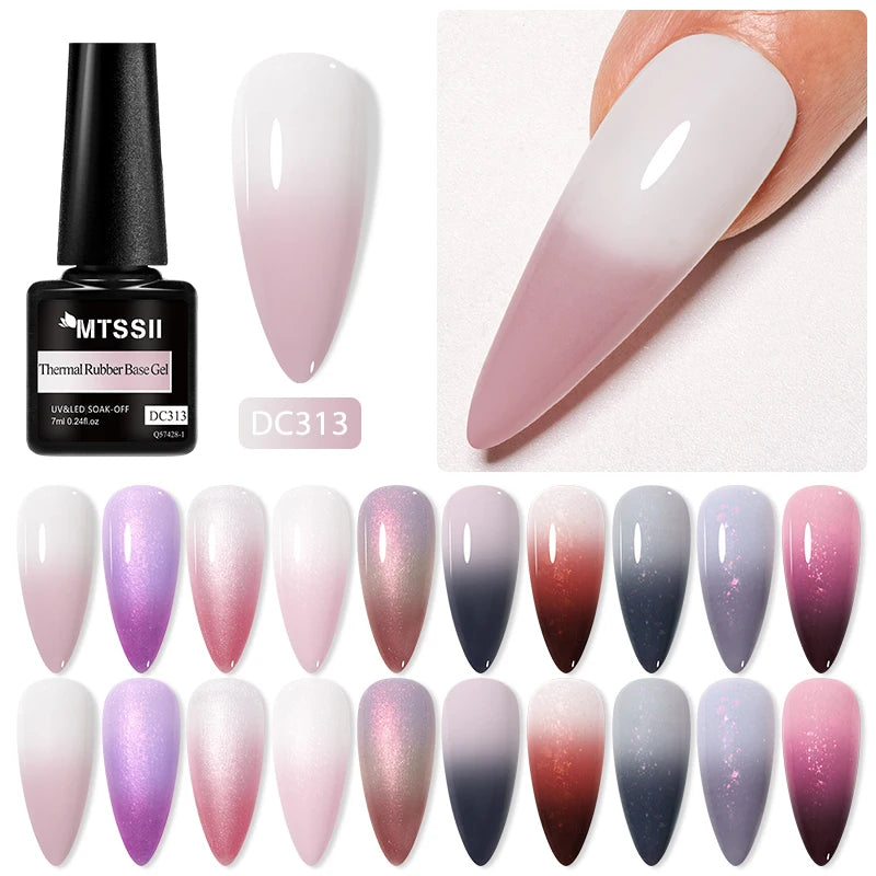 Changing AurorasThermal Rubber Base Gel Nail Polish
