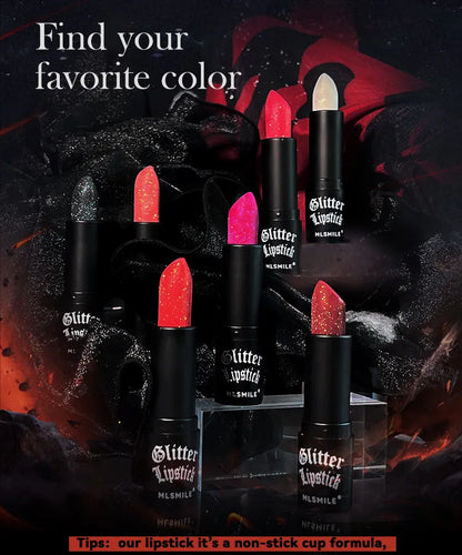 7 Colors Glitter Lipstick Waterproof