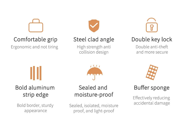 Makeup Train Case Aluminum Alloy