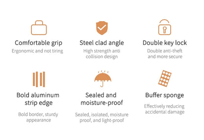 Makeup Train Case Aluminum Alloy