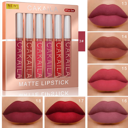 CAKAILA 6-Color Lip Gloss Lipstick Set