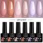 LILYCUTE 6Pcs/Set 7ML Gel DIY Nail Polish