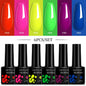 LILYCUTE 6Pcs/Set 7ML Gel DIY Nail Polish