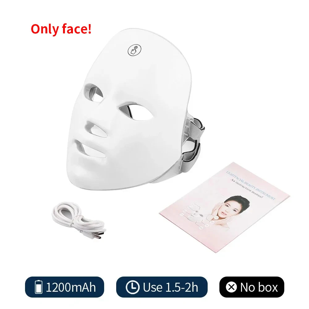 Wireless 7 Colors LED Face Beauty Machine