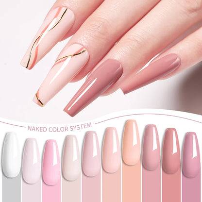 LILYCUTE 6Pcs/Set 7ML Gel DIY Nail Polish