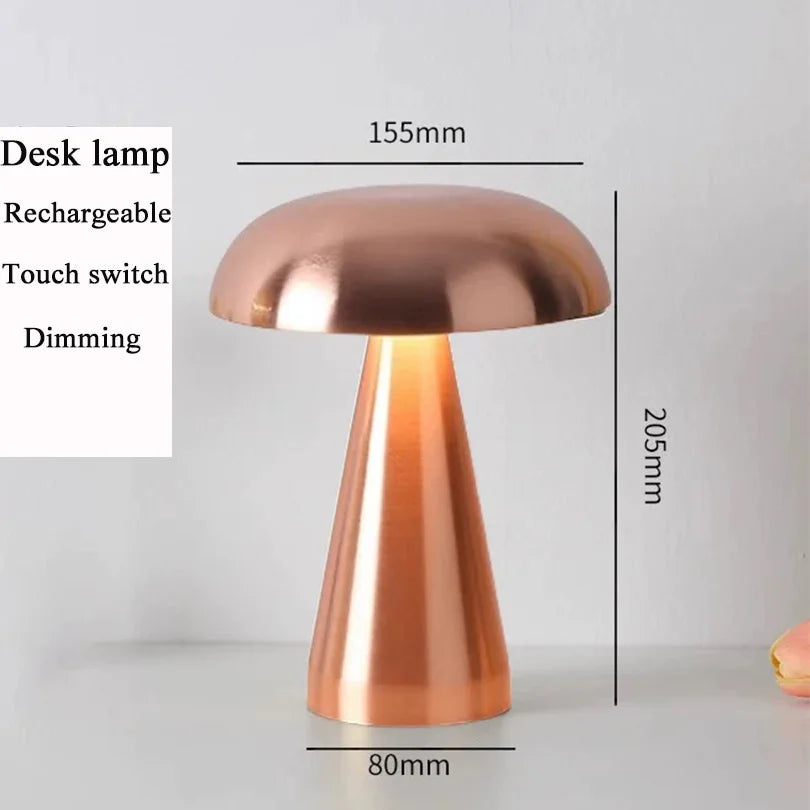 LED Table Lamp Retro Mushroom  Touch Sensor