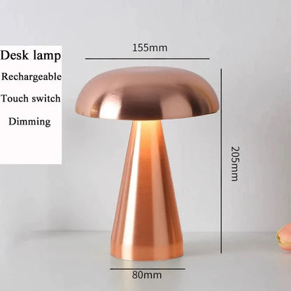 LED Table Lamp Retro Mushroom  Touch Sensor