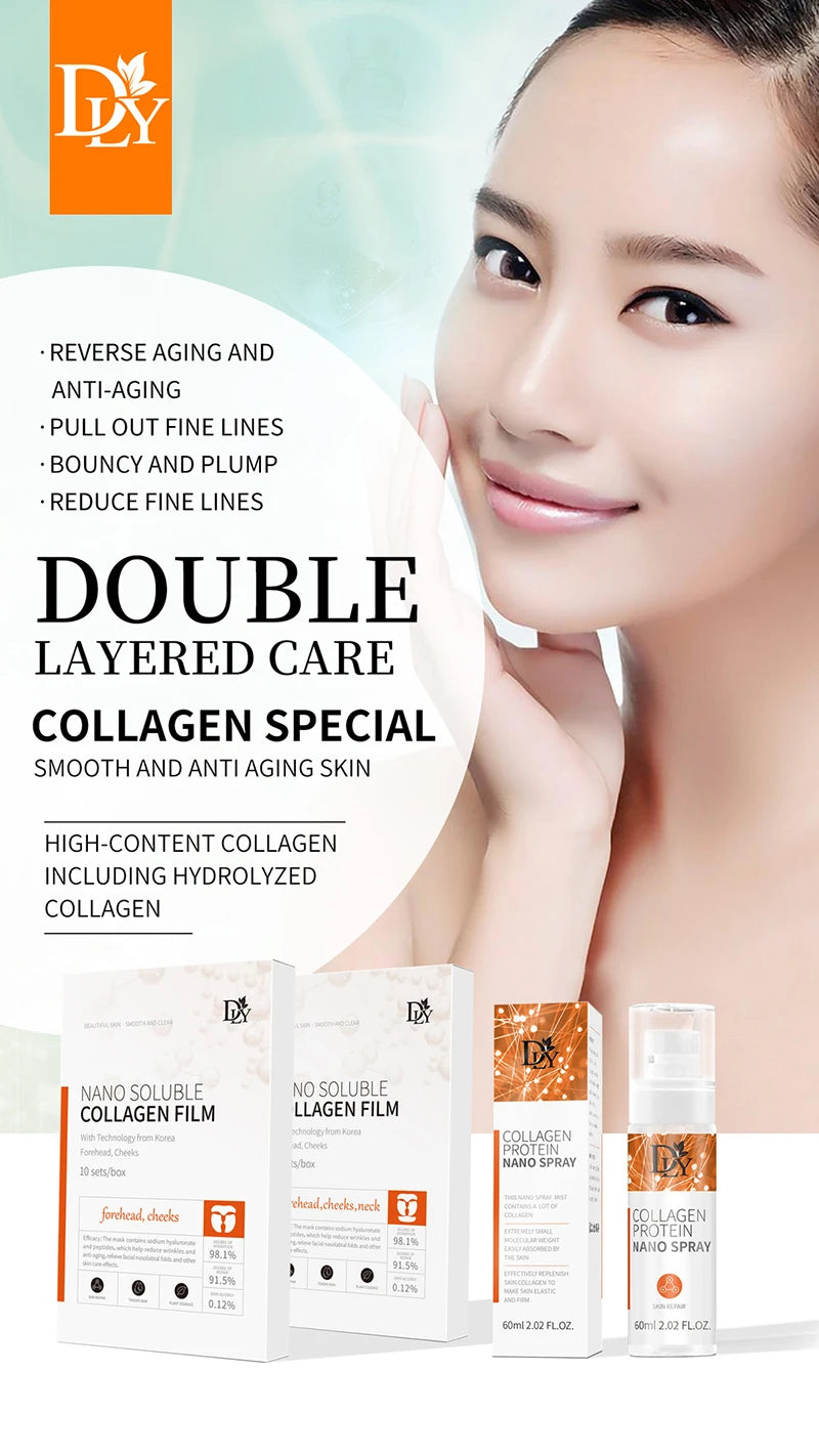 Nano Hydrolyzed Collagen Protein Film Mask Skin Care Product