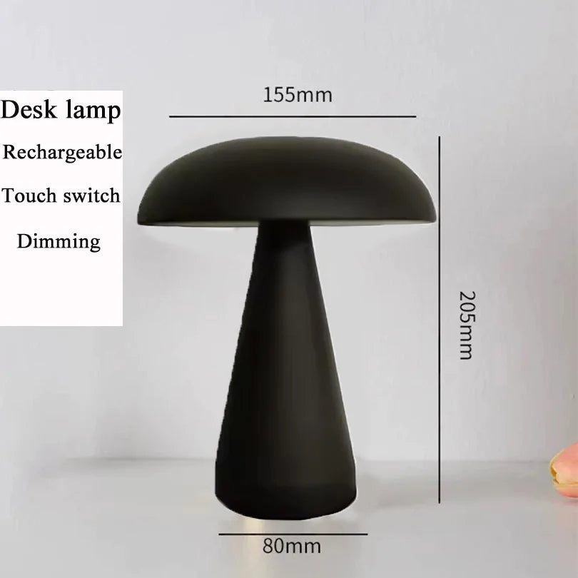 LED Table Lamp Retro Mushroom  Touch Sensor