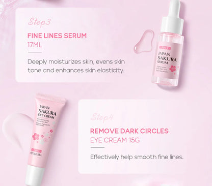 Laikou 6pcs/set Sakura Skin Care Set