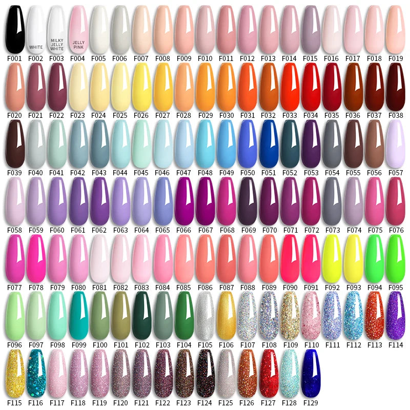 LILYCUTE 6Pcs/Set 7ML Gel DIY Nail Polish