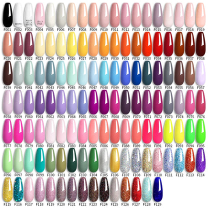LILYCUTE 6Pcs/Set 7ML Gel DIY Nail Polish