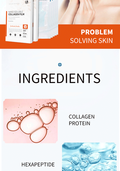 Nano Hydrolyzed Collagen Protein Film Mask Skin Care Product