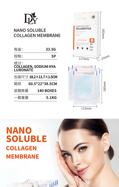 Nano Hydrolyzed Collagen Protein Film Mask Skin Care Product
