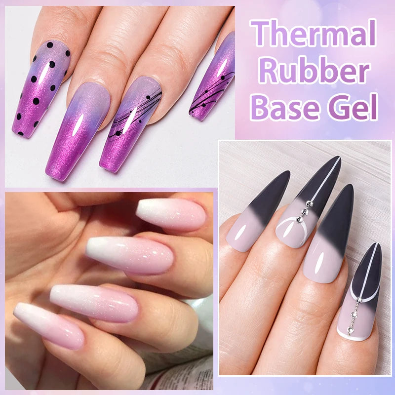Changing AurorasThermal Rubber Base Gel Nail Polish