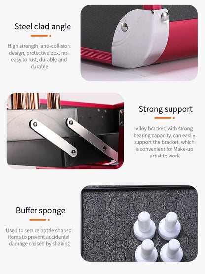 Makeup Train Case Aluminum Alloy