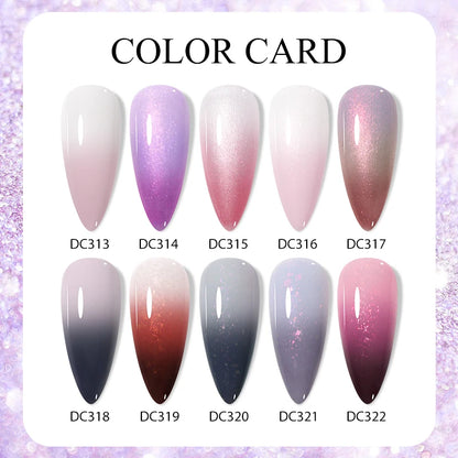 Changing AurorasThermal Rubber Base Gel Nail Polish
