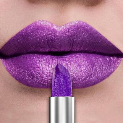 21 Colors Bold & Intense Glitter Shiny Metallic Lipstick